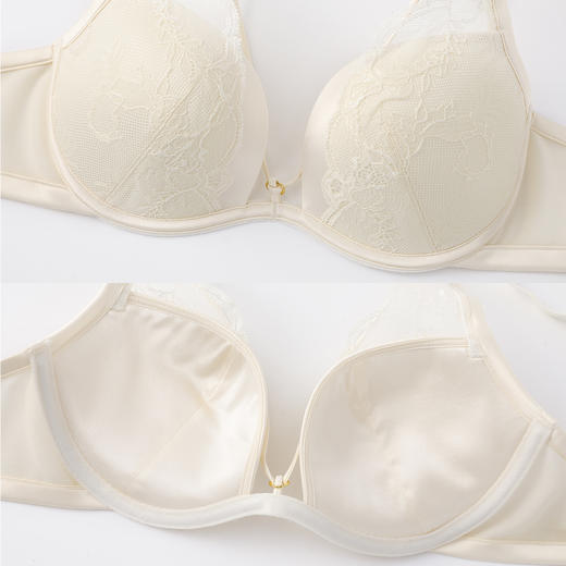 【3F】安莉芳性感蕾丝文胸女士薄款大胸显小内衣EB00510 商品图4