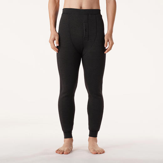 都市丽人都市锋尚基础系列超级暖负15度以下男士厚九分裤色拉姆羊羔绒加加厚多层裤打底裤FL24A8 商品图0