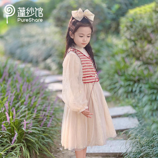 pureshare 女童公主裙连衣裙新款蓬蓬裙——慕斯礼服裙 商品图2