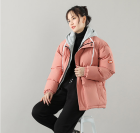 棉衣女短款加绒加厚保暖外套冬季小个子宽松大码棉服妈妈装棉袄子mrr21