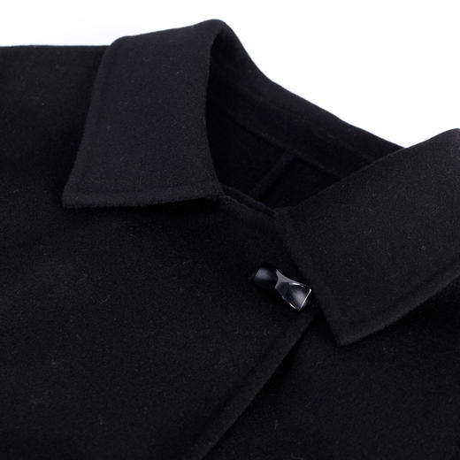 MH9E4斯尔丽瑟俪2022年冬上新商场同款简约纯色阔版长款过膝双面呢大衣 商品图2