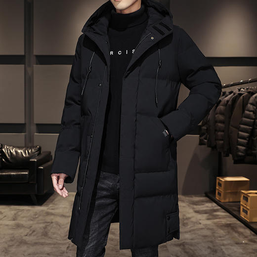 外套男冬季2023新款潮流棉袄连帽棉服加厚中长款保暖棉衣mrr26 商品图1