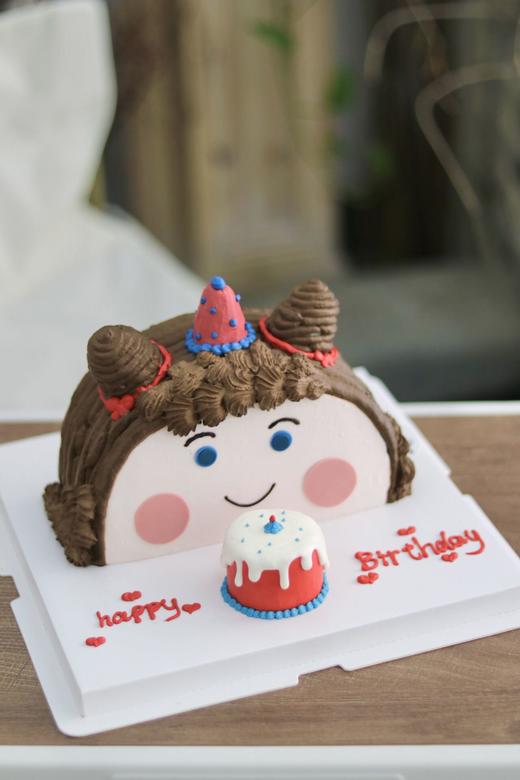 【生日蛋糕】立体小女孩款 商品图0