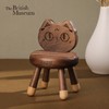 大英博物馆盖亚·安德森猫系列巴斯特萌猫北美黑胡桃木小板凳手机支架摆件 商品缩略图0