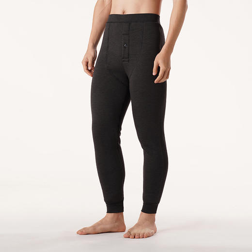 都市丽人都市锋尚基础系列超级暖负15度以下男士厚九分裤色拉姆羊羔绒加加厚多层裤打底裤FL24A8 商品图1