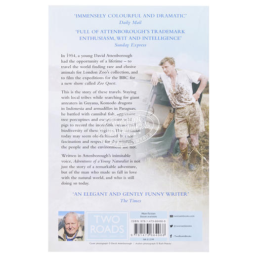 【中商原版】大卫爱登堡自然行记 英文原版 Adventures of a Young Naturalist David Attenborough 商品图2
