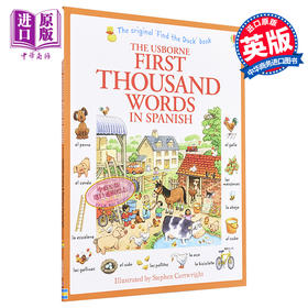 【中商原版】看图识1000西班牙语单词 英文 西班牙语 双语 First Thousand Words in Spanish Heather Amery