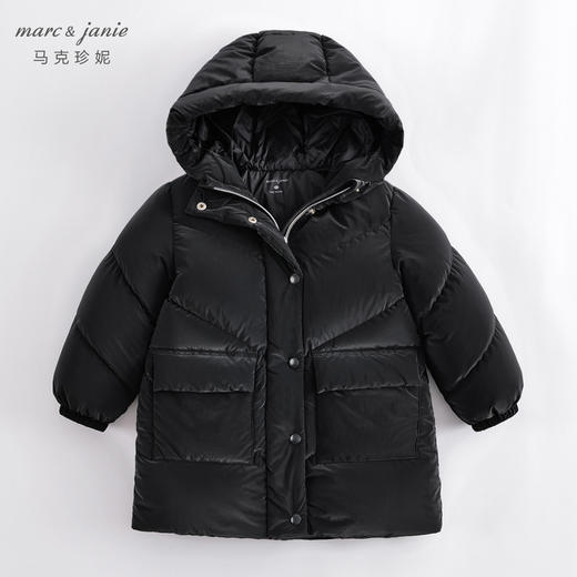 马克珍妮冬装新款 女童炫彩中长款加厚保暖羽绒服221259 商品图2