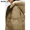 NEELLY纳俪商场同款2022冬季新款连帽羽绒服女可脱卸中长款外套潮N22102L01051 商品缩略图3
