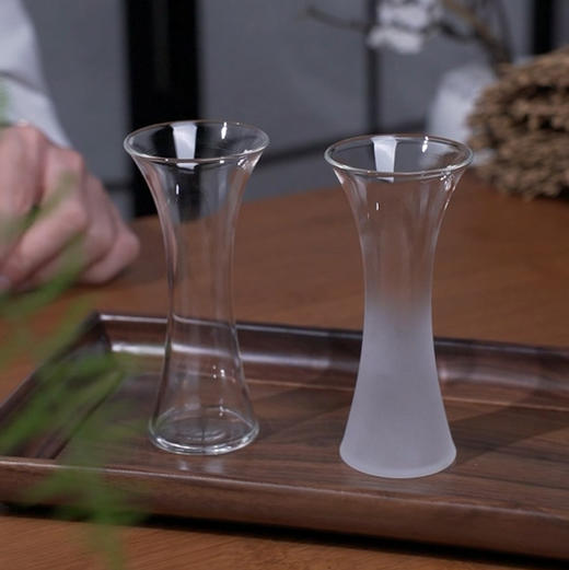 茶家吉橙 玻璃中国樽磨砂透明玻璃器慕宋水注茶器茶杯酒具现小蛮腰杯 商品图2