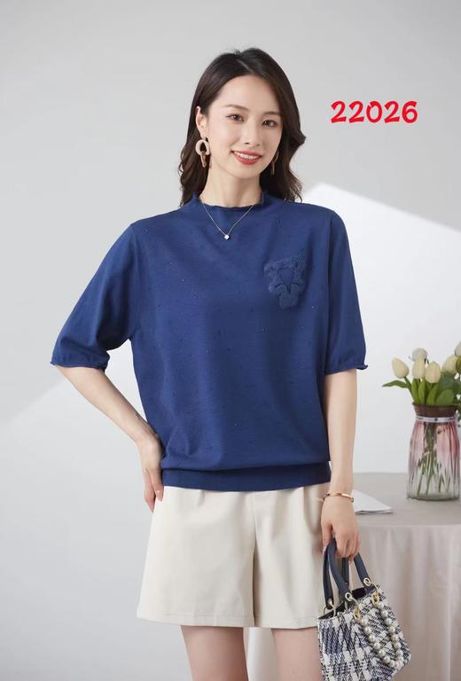女小熊砖中袖毛衣22026 商品图1