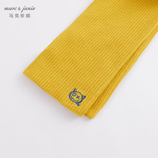 马克珍妮秋冬新款 男女童纯棉绣花针织围巾221839 商品图7