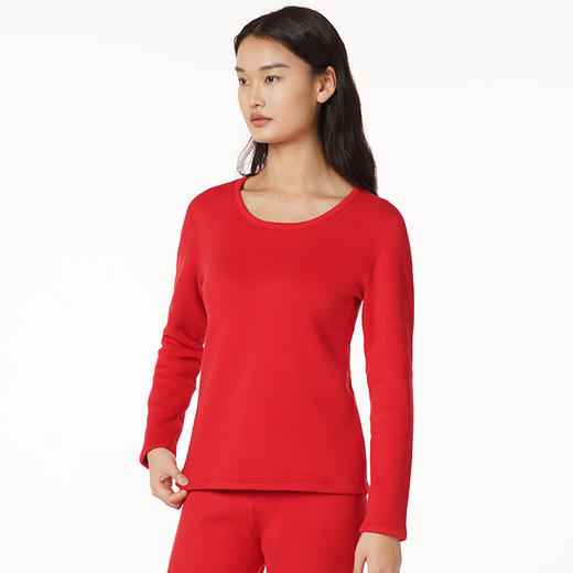 都市丽人超级暖臻暖保暖衣女负15度以下适穿保暖衣导电丝牛奶暖暖衣保暖衣新年本命年红品LW22A2 商品图0