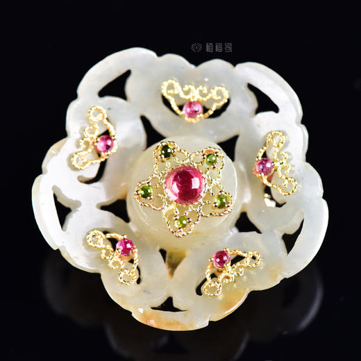 【柔情】古玉花胸针-BY1906009 商品图1