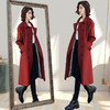 XL-fyz683 长款过膝风衣外套女春秋2022年新款英伦风修身收腰薄款早春大衣潮 商品缩略图1