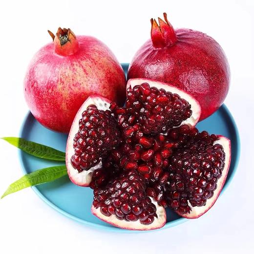 云南突尼斯黑籽酸石榴6个装（6斤）/盒 商品图2