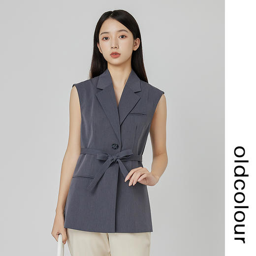 oldcolour法式复古西装马甲2022秋季新款气质收腰显瘦设计感坎肩 商品图0