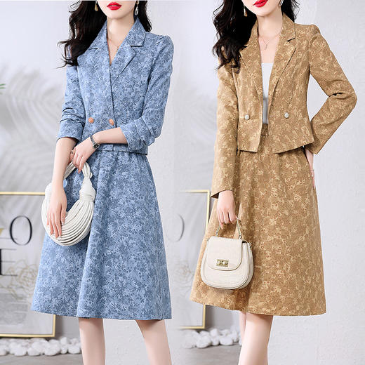 新款女装气质时尚洋气套装两件套早秋季HR-WJ82389 商品图0