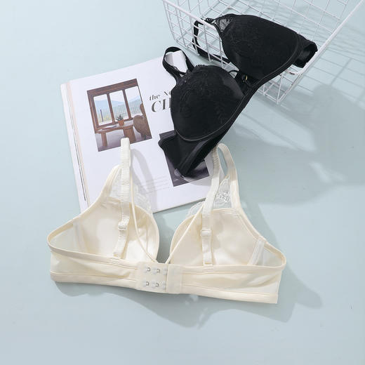 【3F】安莉芳性感蕾丝文胸女士薄款大胸显小内衣EB00510 商品图2