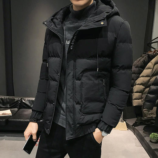 棉衣男士秋冬季外套2023新款潮流防寒加厚棉服冬天棉袄mrr27 商品图0