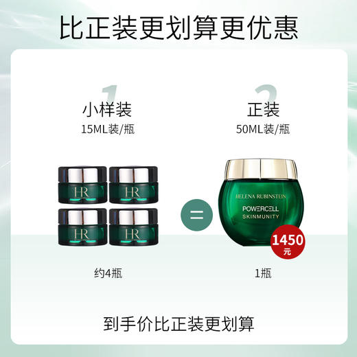 HR/赫莲娜绿宝瓶轻乳霜15ml保湿小绿瓶面霜中小样 商品图5