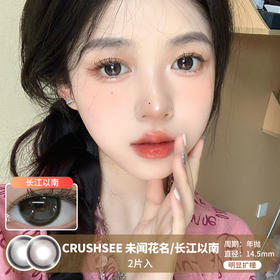 CRUSHSEE / 未闻花名/长江以南 / 美瞳年抛 / 2片入 / 14.5mm  / 明显扩瞳柔化细边狗狗眼