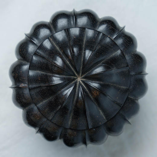 清 紫檀木雕瓜棱形围棋盒（一对） 商品图3