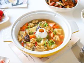 蒸汽锅丨菌菇汽锅鸡+白菜豆腐煲