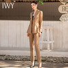 IWY/高端卡其色干练西装套装女英伦风双排扣时尚职业装气质工装女CP1340 商品缩略图4
