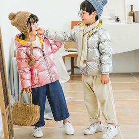 2023秋冬季新款儿童棉服男童女童宝宝中大童加厚棉衣免洗连帽外套棉袄mzy33