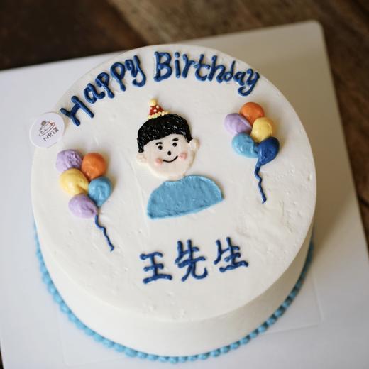 某某先生手绘蛋糕 商品图0