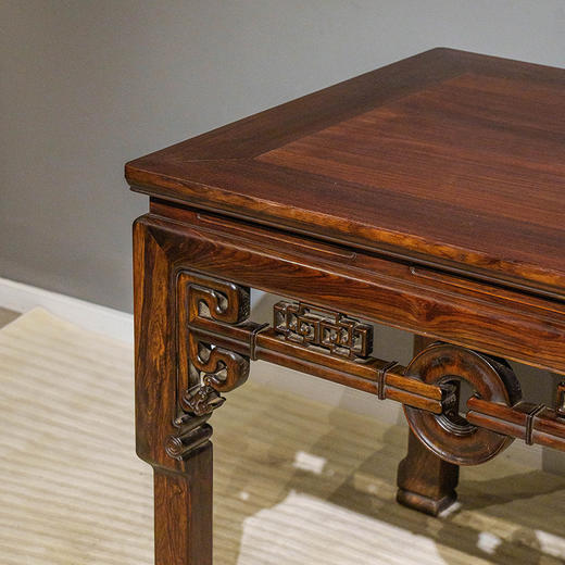 清 红木拱璧纹大画桌 商品图1