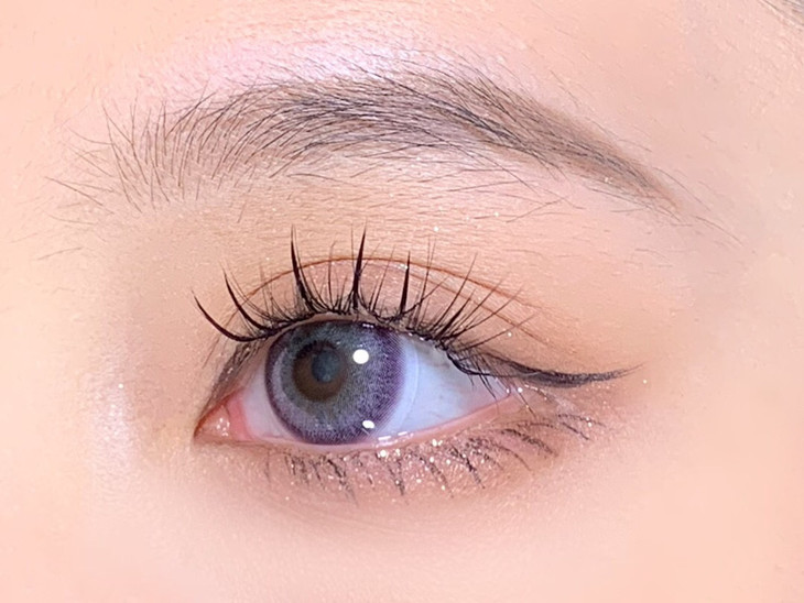 COVERPINKY年抛隐形眼镜 夏野紫14.0mm 1副/2片-VVCON美瞳网8