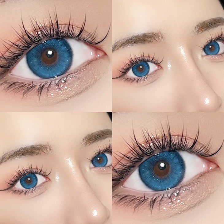 IFAlice半年抛隐形眼镜 蓝钻瑞纳冰14.5mm 1副/2片-VVCON美瞳网8