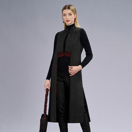 TANGY Collection/天意精品莨绸双面马夹 商品图4