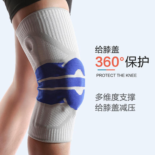 职业运动员的选择，NOXELES 专业防护运动弹力护膝（运动员级别），跑步、打篮球、健身必备，防滑透气！ 商品图1