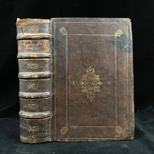 【意大利语】1562年 日内瓦圣典 几十幅插图全真皮精装16开 商品图0