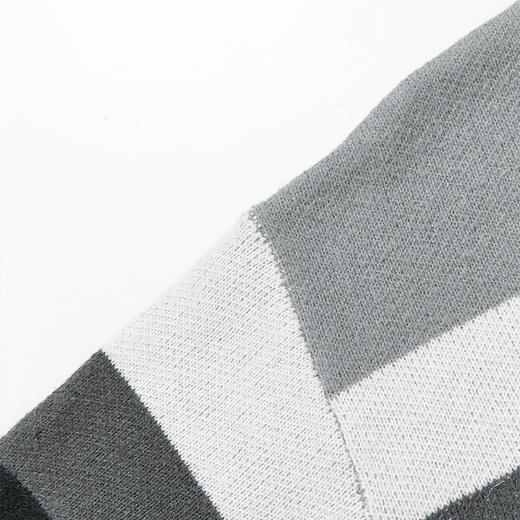 西遇条纹长袖针织衫男2023年冬季新款拼接撞色柔软保暖毛衣上衣12022430 商品图2