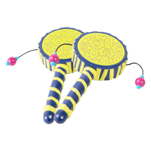 2-6岁 | 早教好帮手 | 美国B-toys 比乐 扭腰手鼓婴幼儿拨浪鼓宝宝扭腰手摇鼓益智玩具  1个装 商品图0