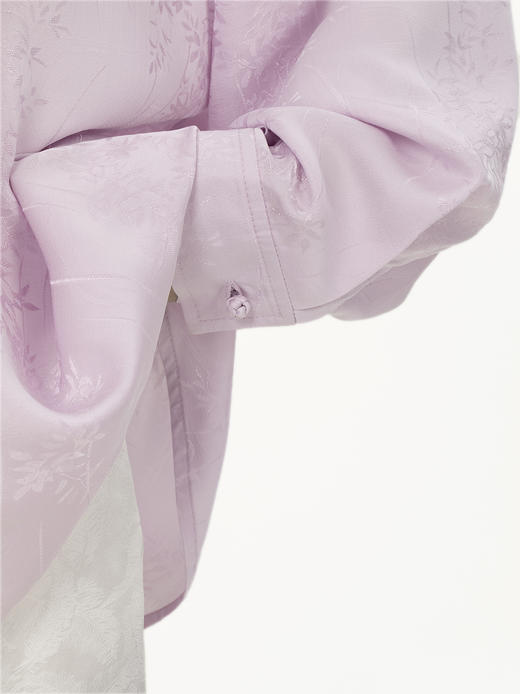 盛唐牡丹|浅粉色真丝提花女衬衫.潮快闪[福利品] 商品图3