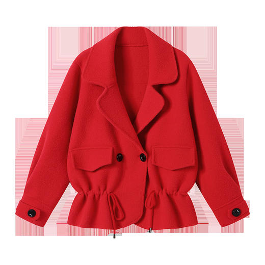 新款收腰显瘦气质小香风西装领短款小个子外套CC-22-3601 商品图4