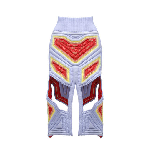 NAN KNITS渐变爱心镂空膨体半裙——AW22新品 商品图0