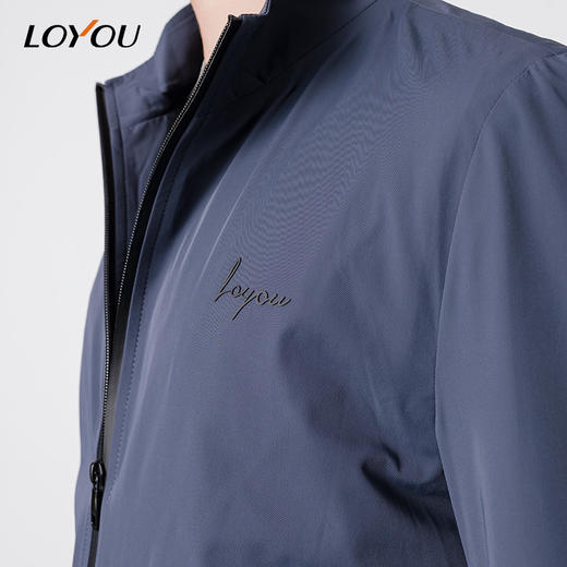 LOYOU/朗逸夹克男立领商务休闲22秋冬轻便百搭无帽外套男 商品图3