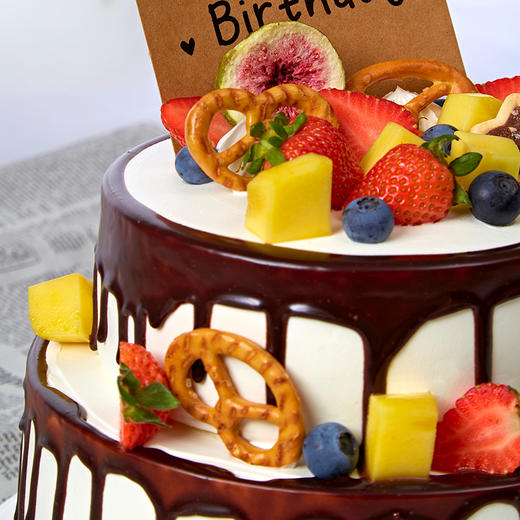 鲜果飘香~满足一颗爱吃水果的心-6+4英寸/8＋6英寸双层 商品图3