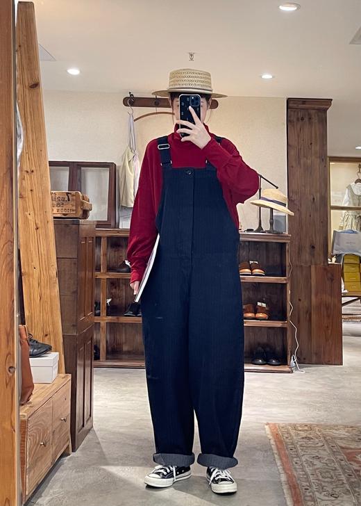 ORDINARY FITS 深蓝牛仔背带休闲裤 商品图0