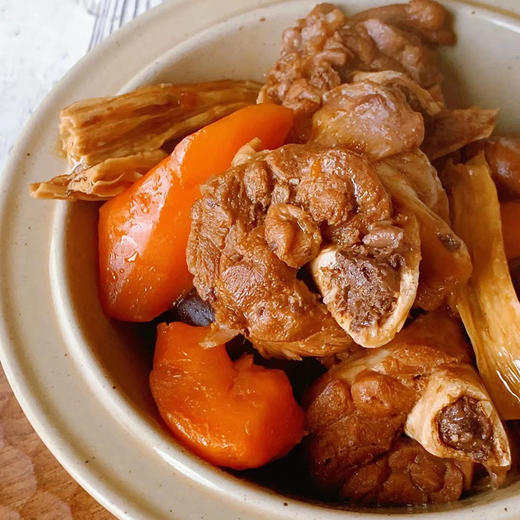 奶香红卤羊腱子块 羔羊腿肉块  后腱子块 带骨羊腱腿肉块 吉羊鲜礼内蒙古品牌羊肉500gx2袋 商品图3