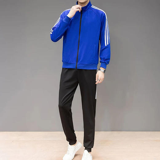 运动套装男春秋冬季新款跑步卫衣休闲加绒运动服女情侣运动两件套fcdc15 商品图2