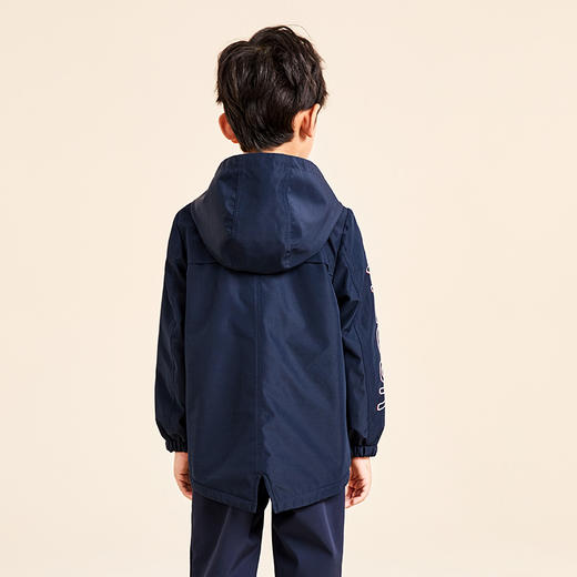 【男童加绒连帽防风外套】22年秋冬新品男童连帽防风挡雨外套加绒保暖上衣 商品图5