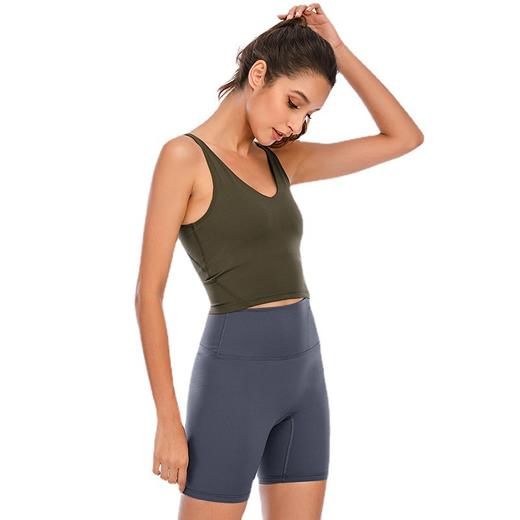 【LUL买一赠一】瑜伽服新款运动内衣女健身裸感运动文胸 深U美背防震聚拢瑜伽上衣 商品图4