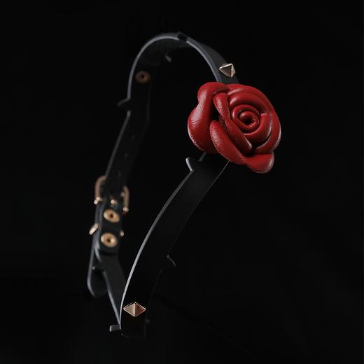 【荆棘玫瑰】系列 荆棘玫瑰项圈颈带颈环 优质真皮材质 商品图1